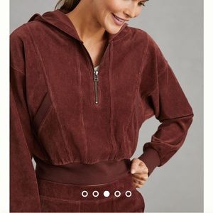 Daily practice by Anthropologie velour corduroy hoodie
